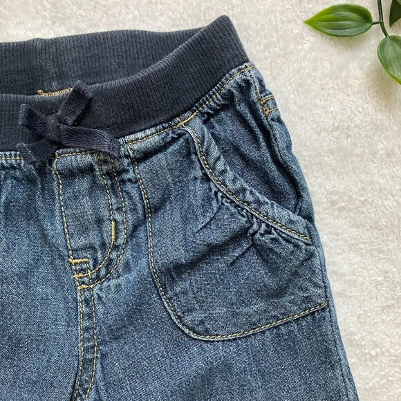 Est. 1989 12-18M Blue Denim Jeans 100% Cotton EUC Baby Neutral - Picture 4 of 12